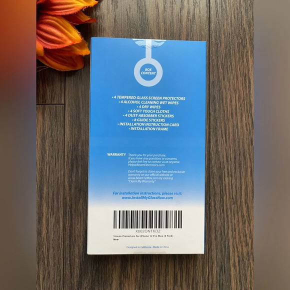 🌻5/$25🌻BEAM ELECTRONICS [4 Pack] Screen Protector for iPhone 12 Pro Max - Picture 2 of 8